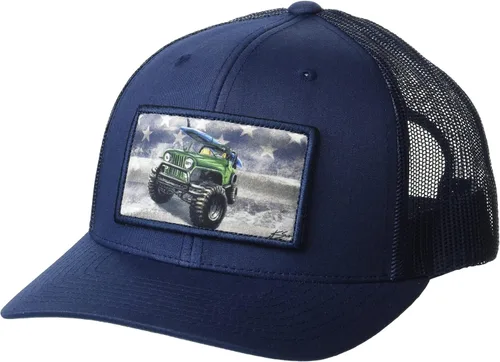 Vista 95 de HUK - Gorra de camionero de malla para hombre con cierre a presión Gorra de pesca antirreflectante