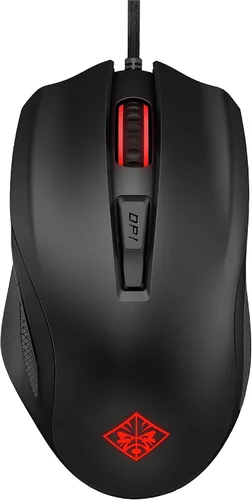 Vista 2 de OMEN by HP Ratón USB para juegos con cable 600 negrorojo