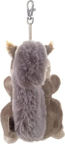 Vista 2 de DILLY DUDU Llavero de peluche de ardilla de 4 pulgadas