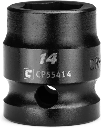 Vista 31 de Capri Tools Zócalo de impacto rechoncho de 0.394 in, accionamiento de 1/2", 6 puntos, métrico, CP55410
