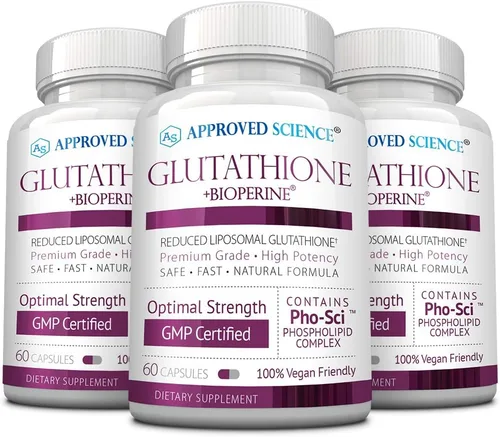 Vista 7 de Approved Science® Glutatión - Glutatión 500 mg - Complejo de fosfolípidos, vitamina C, bioperina - Antioxidante superior para ayudar a neutralizar