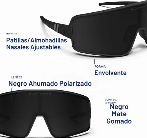 Vista 6 de Blenders Eyewear Eclipse - Gafas de sol polarizadas - Lente envolvente - 100% protección UV - Para hombres y mujeres Concord Rápido