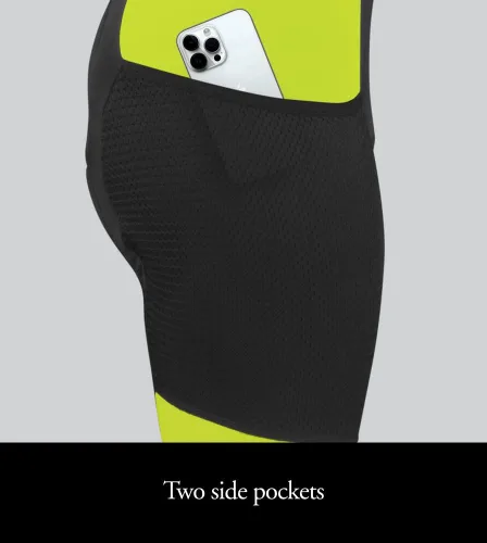 Vista 6 de Pantalones cortos de ciclismo acolchados Gel Touring para hombre Innovadores bolsillos de malla Fabricado en Estados Unidos