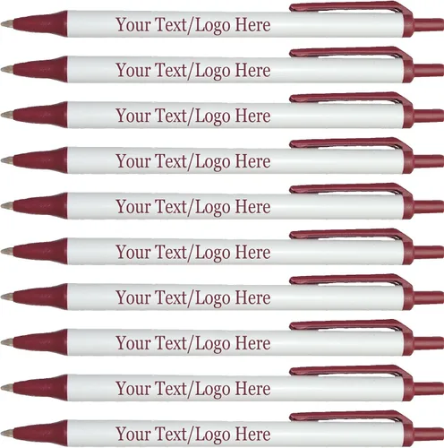 Vista 5 de SyPen Bolígrafos personalizados con tu logotipo o texto personalizado, paquete de 300 unidades a granel para negocios, fiestas y eventos, bolígrafos