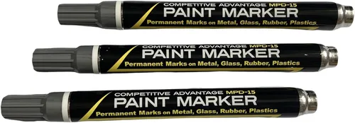 Vista 19 de Marcador de pintura esmaltada de ventaja competitiva MPD Permanente Impermeable Resistente a los rayos UV Blanco