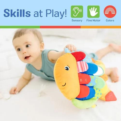 Vista 13 de Melissa & Doug Flip pescado suave juguete de bebé.