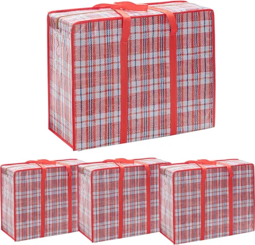 Vista 7 de Bolsas de mudanza extragrandes resistentes, bolsas de almacenamiento organizadoras gigantes de 168L con cremallera duradera, bolsas resistentes al