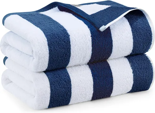 Vista 10 de Utopia Towels Paquete de 2 toallas de playa de gran tamaño, 35 x 70 pulgadas, 100% algodón hilado en anillo, altamente absorbentes, súper suaves