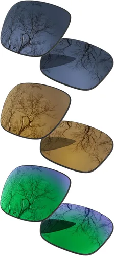 Vista 30 de ToughAsNails Set of 3 Polarized Replacement Lenses for Oakley Fuel Cell OO9096 Pack