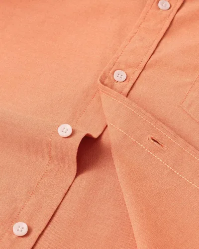 Vista 6 de Alimens & Gentle Camisa Oxford de manga corta para hombre, ajuste regular, cuello abotonado, con bolsillo