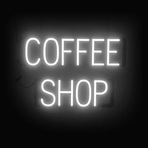 Vista 27 de SpellBrite Letrero de té Aspecto de letrero de té neón, luz LED azul, 13.1 x 6.3 pulgadas Ultra-Bright Click-Together Signage for Cafes, with