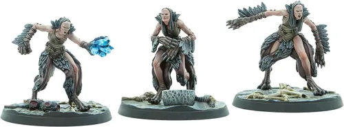 Vista 2 de Modiphius Entretenimiento: The Elder Scrolls: Call to Arms: Hagraven Coven - 3 figuras, 1.260 in Unpainted Resin RPG Miniatures, Bases escénicas