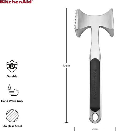 Vista 6 de KitchenAid Exprimidor de jugo de cítricos (8 pulgadas) y ablandador de carne gourmet de múltiples caras