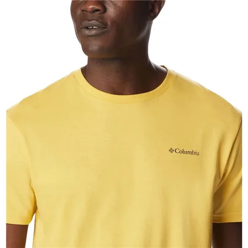 Vista 6 de Camiseta de Manga Corta Hombre Columbia 1834041742 Amarillo