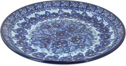 Vista 12 de Blue Rose - Plato de postre Blue Alyce - 7.75 pulgadas de diámetro - Hermoso plato para pasteles, aperitivos o aperitivos