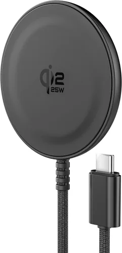 Vista 2 de Galvanox Qi2.2 - Cargador inalámbrico magnético de 25 W certificado para Samsung (paquete de 2), carga rápida 2.0 para modelos Galaxy S25, S26