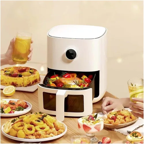 Vista 4 de Mini freidora de aire - Esenciales alimentarios y ayudantes familiares Freidora de aire inteligente Freidora eléctrica sin aceite, temporizador