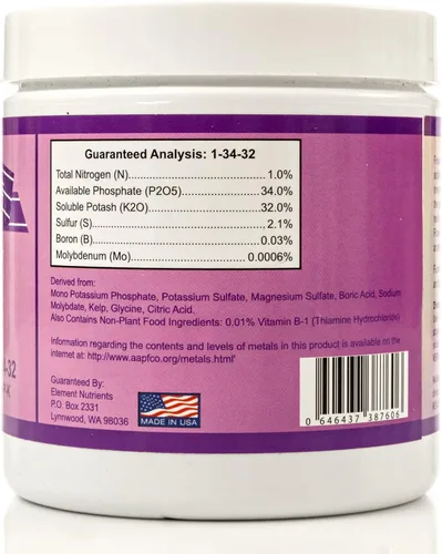 Vista 3 de Fertilizante para flores, modelo Flower Fuel, 1-34-32, 8.8 onzas, el mejor estimulador de floración, para obtener una cosecha más grande