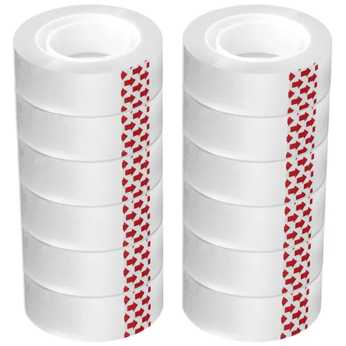Vista 8 de Recambios de cinta transparente, 6 rollos, 3/4 x 1000 pulgadas, núcleo de 1 pulgada, rollos de repuesto de dispensador de cinta recargable