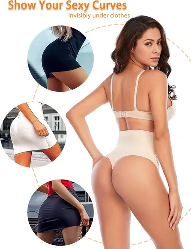 Vista 4 de Werena Tanga moldeadora de abdomen para mujer, sin costuras, moldeadora, ropa