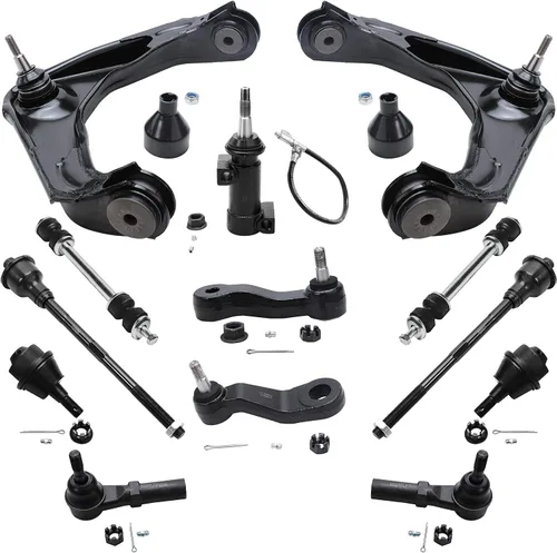 Vista 63 de Detroit Axle - Kit de extremo delantero para Hyundai Sonata XG350 XG300 Kia Optima, 2 brazos de control superiores con juntas de bola, 2 brazos