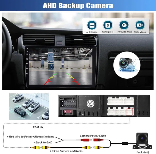 Vista 7 de [8 Core 4G+64G] Radio de coche para Hyundai Elantra 2007-2010 con Carplay inalámbrico Android Auto, pantalla táctil de 9 pulgadas, Android 15