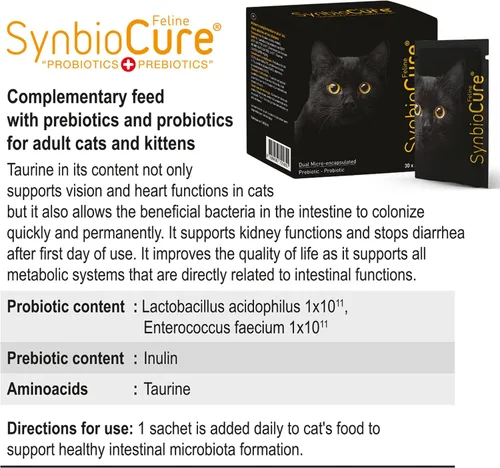 Vista 5 de I Probióticos y prebióticos para gatos I Polvo Suplemento para gatos I Apoyo a la salud digestiva I 200 mil millones de bacterias por bolsita I 30