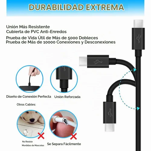 Vista 3 de Cable de carga para JBL Charge 4 Charge 5-5 pies para JBL Flip 5, Clip 4, Pulse 4, GO 3, Extreme 3, Tuner 2, JRPOP, Endurance Peak 2, auriculares