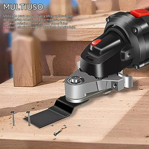 Vista 2 de Amoladora angular Adaptador de herramienta oscilante Cabezal convertidor para cortar molienda pulido proyectos de bricolaje