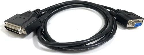 Vista 2 de Micro Conectores, Inc. 6 pies DB9 hembra a DB25 Macho a cable de módem (M02 – 116)