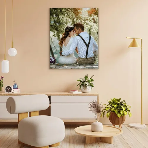 Vista 3 de WEGA Impresiones en lienzo personalizadas con tus fotos (enmarcada de 6 x 8 pulgadas), carga tu imagen/foto, regalos de fotos personalizados