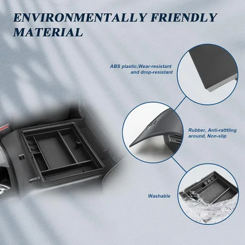 Vista 6 de BIBIBO Organizador de consola central para Nissan Armada 2023 2024, Nissan Armada 2021-2024 y Infiniti QX80 2022-2024, caja de almacenamiento