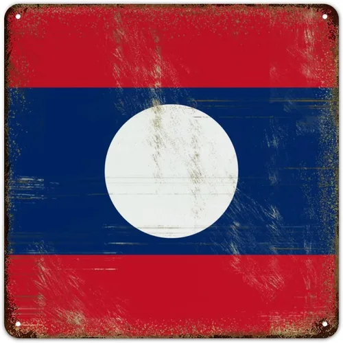 Vista 20 de Letrero de metal con bandera internacional del país, bandera de Senegal, regalo de bandera de Senegal, letreros de aluminio desgastados, decoración
