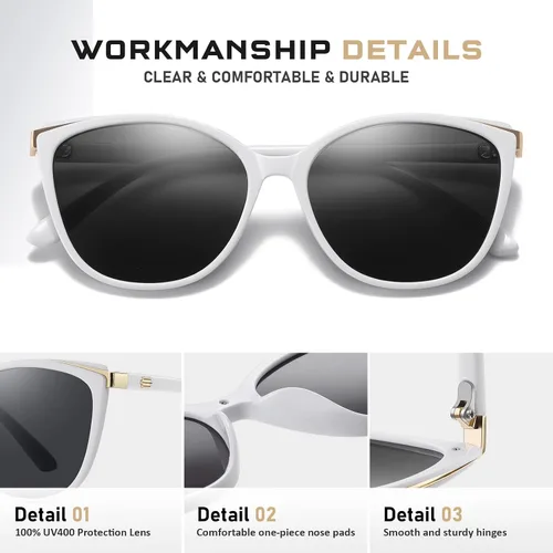 Vista 80 de Gafas de sol de moda ojo de gato para las mujeres moda Cateye UV400 protección gafas CL22017