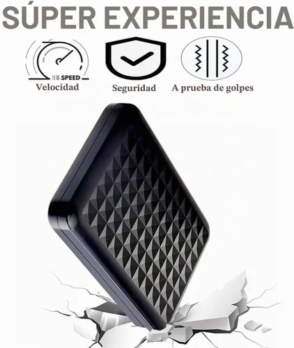 Vista 5 de Disco duro externo portátil ultradelgado de 320 GB USB 3.1 tipo C de 2.5'' HDD, almacenamiento para PC, Mac, portátil, PS4, PS5, Xbox One
