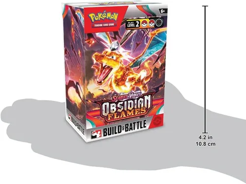Vista 3 de Pokemon Scarlet & Violet SV03 Obsidian Flames Build & Battle Box - 4 Paquetes