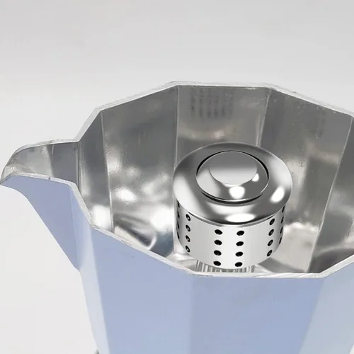 Vista 9 de Moka Pot - Válvula antisalpicaduras de acero inoxidable