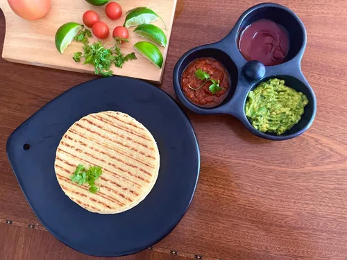 Vista 3 de Comal de arcilla Chamba para tortillas, 10 pulgadas, colombiano, hecho a mano, sin esmaltar, plancha, calentador de tortillas