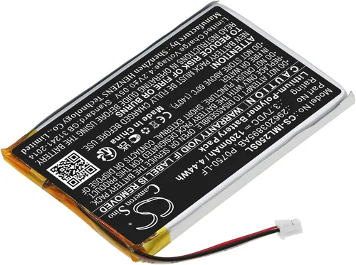 Vista 2 de CS Cameron Sino Batería de repuesto para Ingenico Link 2500 296203895AB, P0750-LF (1200 mAh)