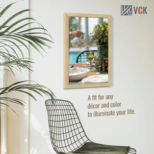 Vista 105 de VCK Marcos para póster de madera maciza de 22.375 x 34 pulgadas, marco de fotos A1 negro con montaje en pared, paquete de 3