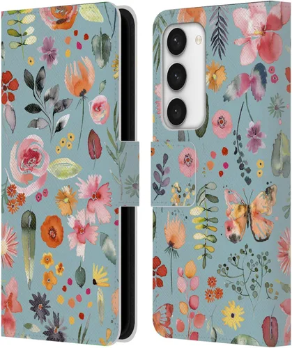 Vista 162 de Head Case Designs Officially Licensed Ninola Butterfly Nature Spring Floral Leather Wallet Case Compatible with Samsung Galaxy A07 4G