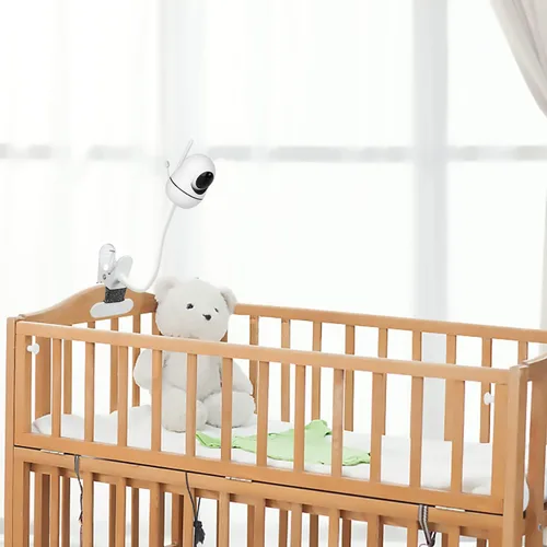 Vista 4 de Soporte para monitor de bebé compatible con HelloBaby HB6550/HB65/HB66/HB248, ANMEATE SM935E cámara de monitor de bebé de 15.7 pulgadas con clip