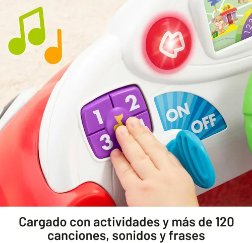 Vista 4 de Fisher-Price Ríe y aprende gatear alrededor del coche Multicolor
