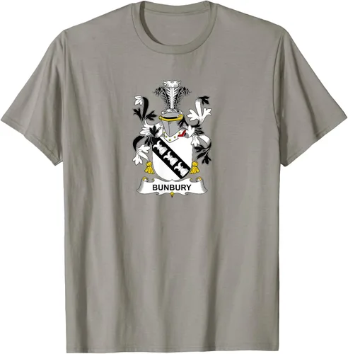 Vista 21 de Bunbury Coat of Arms - Camiseta con escudo familiar Negro