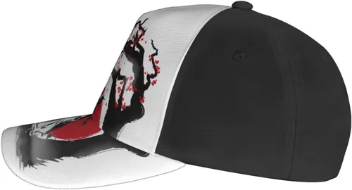 Vista 3 de Gorra de béisbol con estampado de anime Rurouni Kenshin Himura Kenshin para papá, ajustable, para deportes al aire libre, para hombres y mujeres