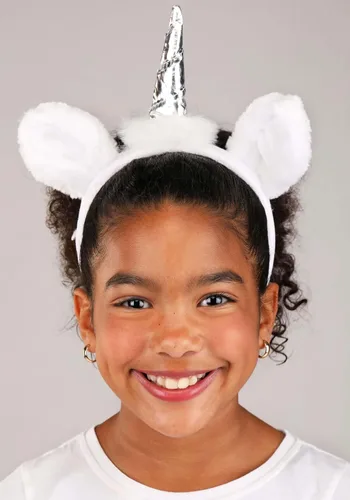 Vista 4 de elope Kit de disfraz de unicornio con orejas y cola de felpa