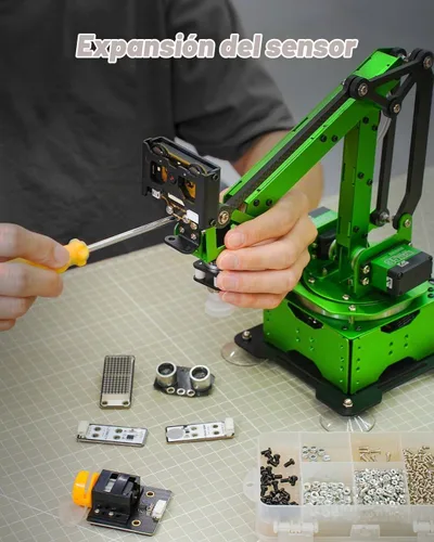 Vista 8 de LewanSoul Kit de Brazo Robótico, MaxArm para Programación Arduino Python ESP32 Brazo Robótico Inteligente de Código Abierto con Servo de Bus