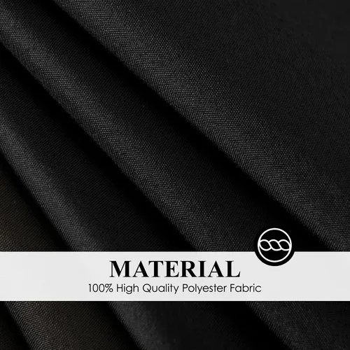 Vista 6 de Paquete de 2 manteles redondos de 90 pulgadas, manteles lavables de poliéster de lino decorativo para la mesa del comedor, banquetes, fiestas