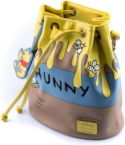 Vista 4 de Loungefly Disney Winnie the Poof 95th Anniversary Honey Pot - Bolso convertible para mujer, Multi