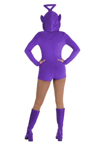Vista 2 de Disfraz de Mono Tinky Winky para Mujer de Teletubbies Multicolor